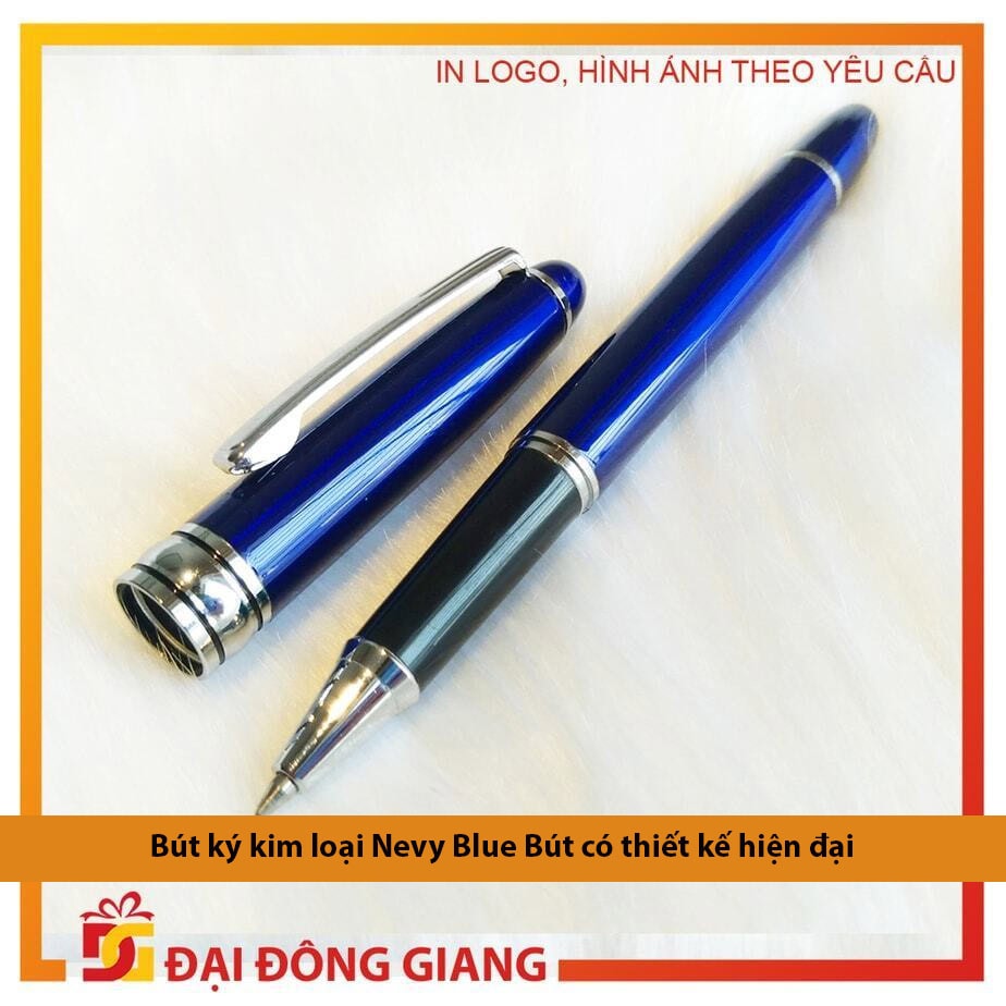 Bút ký kim loại nevy blue bút có thiết kế hiện đại