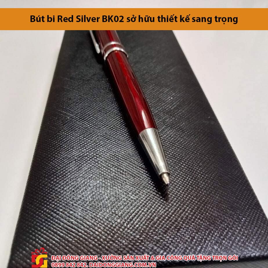 Bút bi red silver bk02 sở hữu thiết kế sang trọng