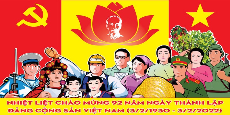 Top banner poster ngay thanh lap dang cong san viet nam 3 2 dep thiet ke mien phi 1