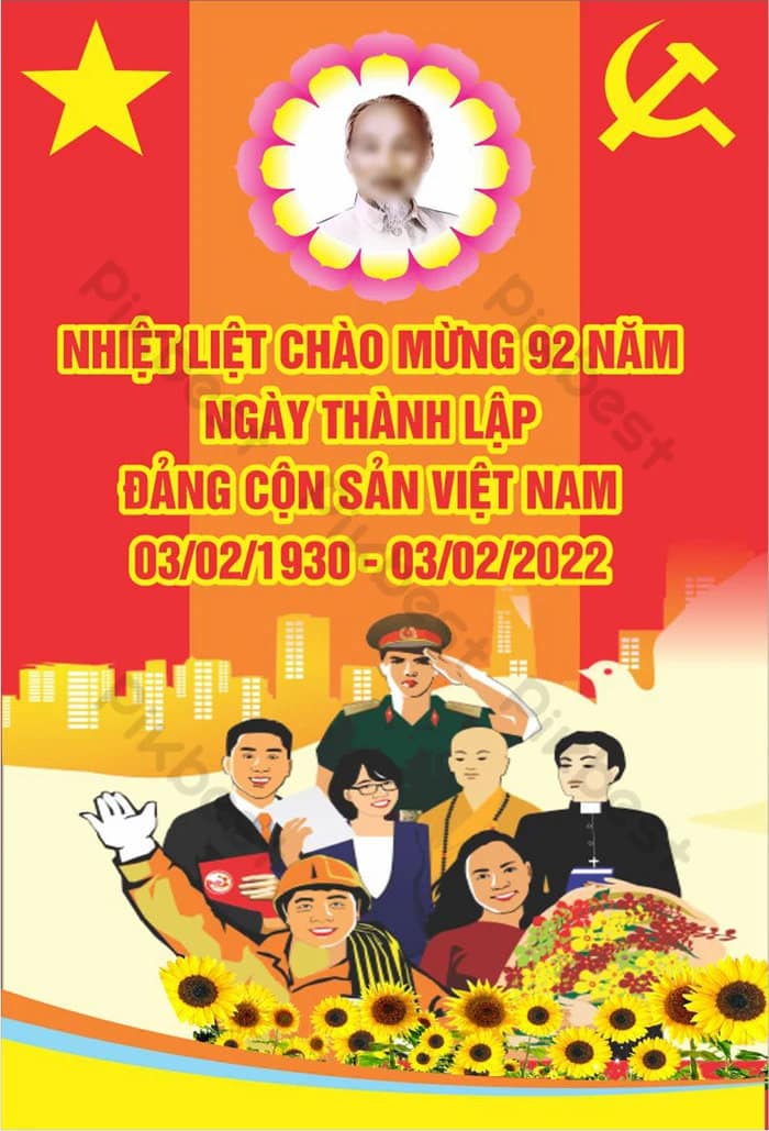 Top banner poster ngay thanh lap dang cong san viet nam 3 2 dep thiet ke mien phi 11