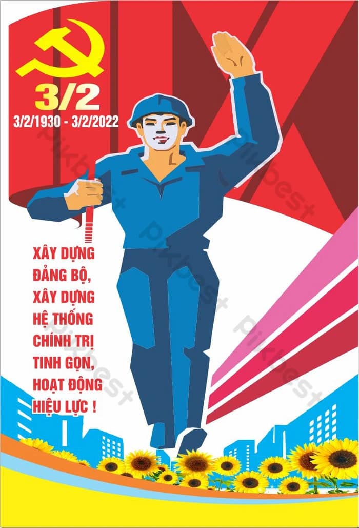 Top banner poster ngay thanh lap dang cong san viet nam 3 2 dep thiet ke mien phi 6