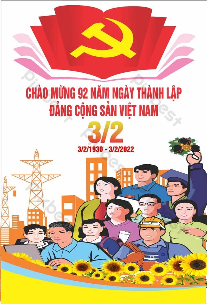 Top banner poster ngay thanh lap dang cong san viet nam 3 2 dep thiet ke mien phi 7