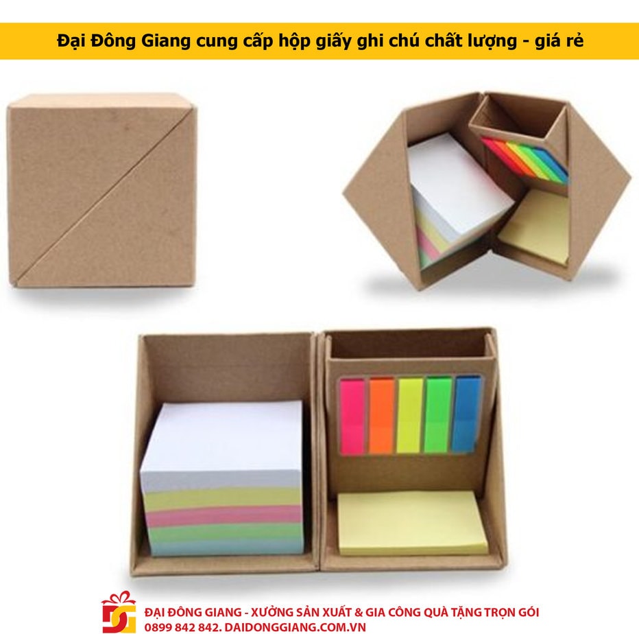 Đại Đông Giang cung cấp hộp giấy ghi chú chất lượng - giá rẻ