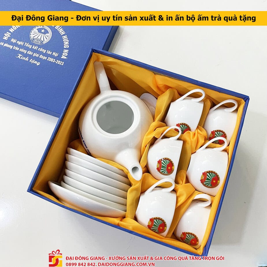 Đại Đông Giang - Đơn vị uy tín sản xuất & in ấn bộ ấm trà quà tặng